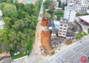 北流修路实况｜明瑞高中路段封闭施工，请注意绕行