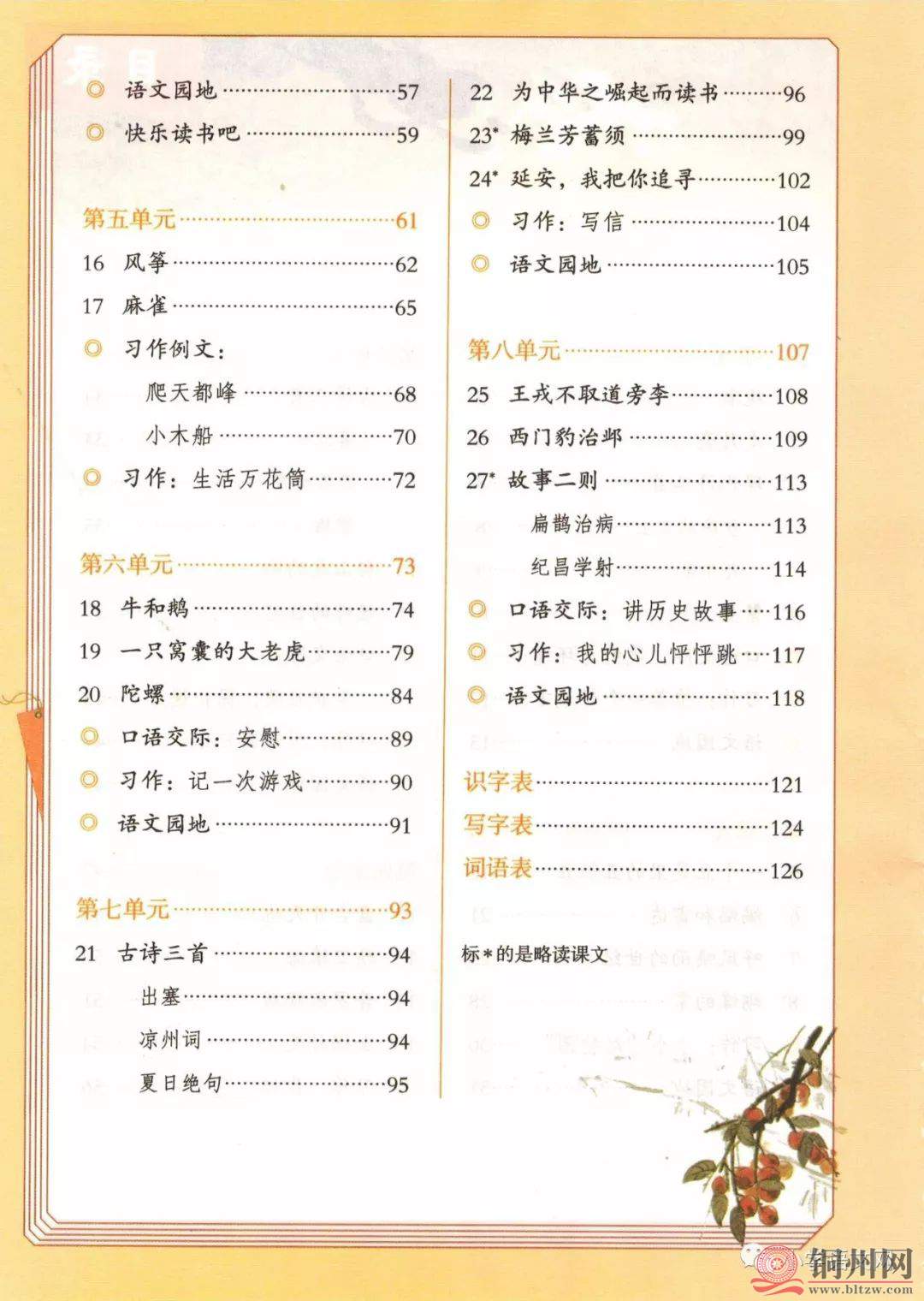 部编版小学语文电子书四年级上册课本电子版